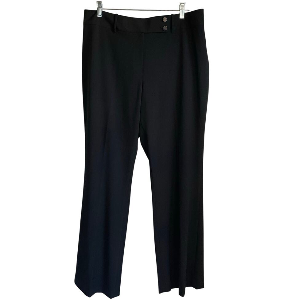 Calvin Klein Womens Trouser Pants NWT Black Curvy Fit Stretch Dress Pants 12